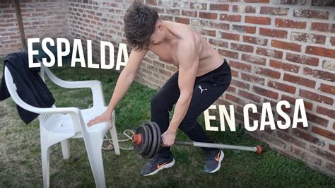 ASI Se ENTRENA ESPALDA En CASA YouTube