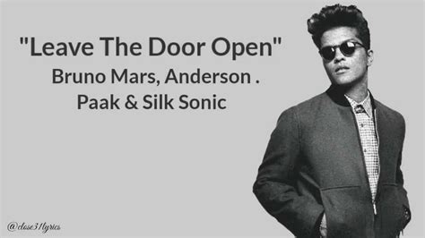 Bruno Mars Anderson Paak And Silk Sonic Leave The Door Open