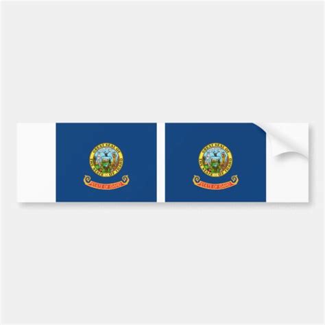 Idaho State Flag Bumper Sticker Zazzle