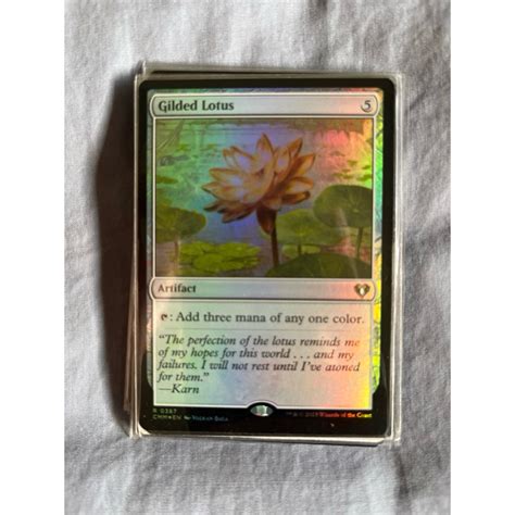 การ์ด Mtg Gilded Lotus Foil Artifact Magic The Gathering รุ่น Bro Cmm