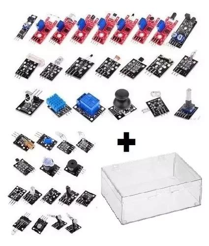 Kit 37 Módulos Sensores Arduino Raspberry Organizador Frete grátis