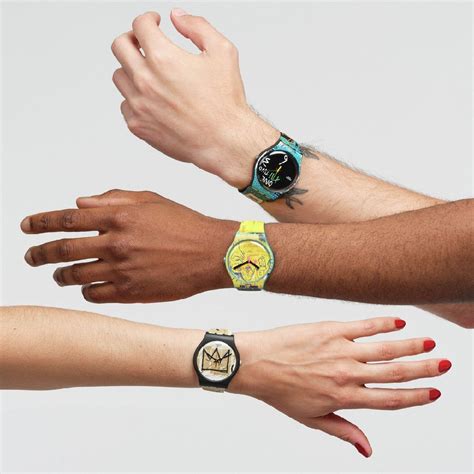 Swatch Originals Large Mm Suoz Ishtar By Jean Michel Basquiat