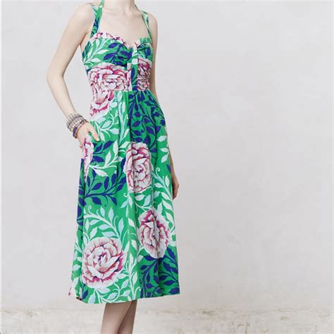 Anthropologie Moulinette Soeurs Midi Dress Gem