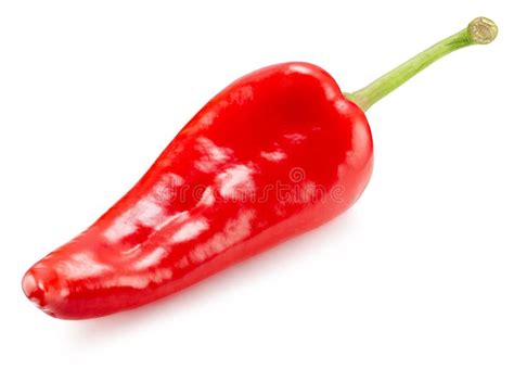 Red Hot Chili Pepper Slices Isolated On A White Background Clipping Path Stock Photo Image Of