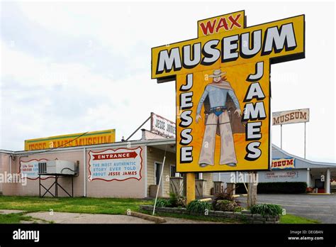 Jesse James Wax Museum along Route 66 Stanton Missouri Stock Photo - Alamy