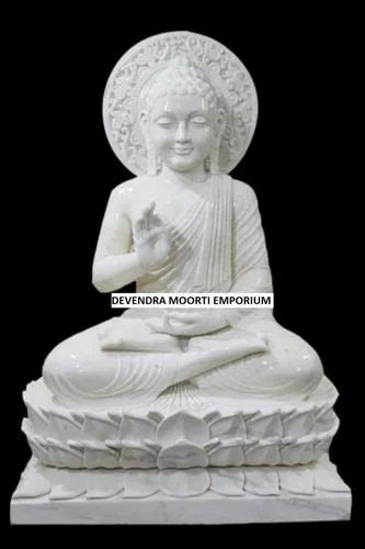 Handmade Marble White Buddha Statue At Rs 21000 Marble Buddha Statue