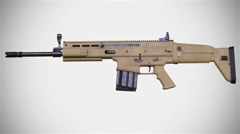 Mk 17 Assault Rifle Pbr Highly Detailed Weapon