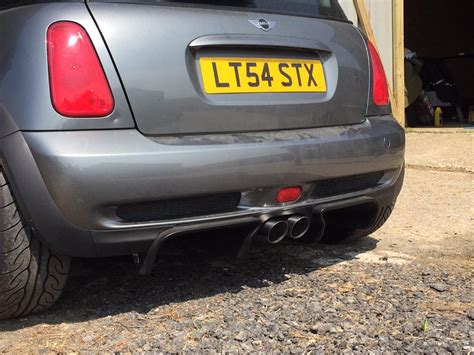 Mini R How To Fit A Leap Tau Rear Diffuser For Cooper S Bumper