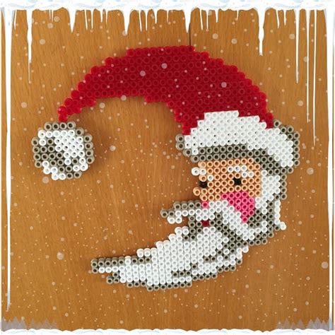 Christmas Santa Hama Beads By Gittejulie Easy Perler Beads Ideas Hama Beads Christmas