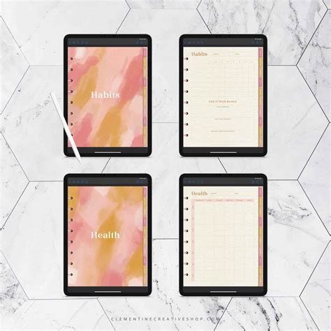 The Stylish Digital Planner Ipad Planner For Goodnotes Noteshelf