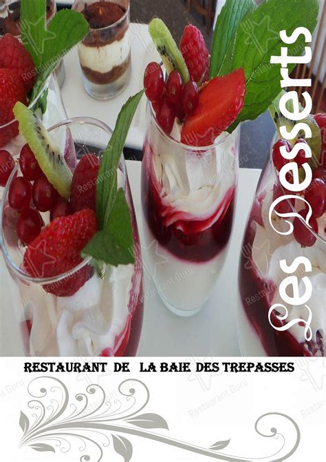 Menu At Hotel Restaurant Baie Des Trepasses Plogoff