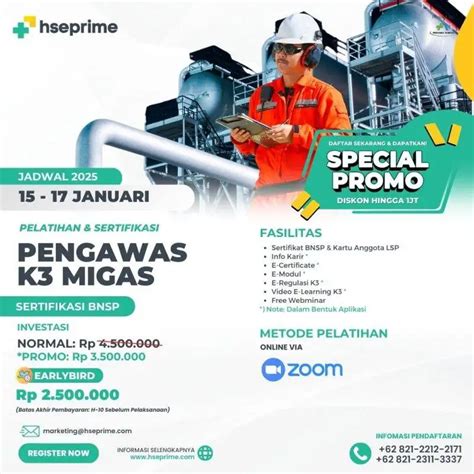 Pelatihan Pengawas K3 Migas HSE Prime