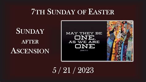 Th Sunday Of Easter Youtube