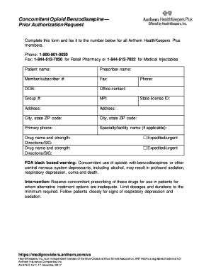 Pharmacy Prior Authorization Form Anthem Medicaid Providers Fill