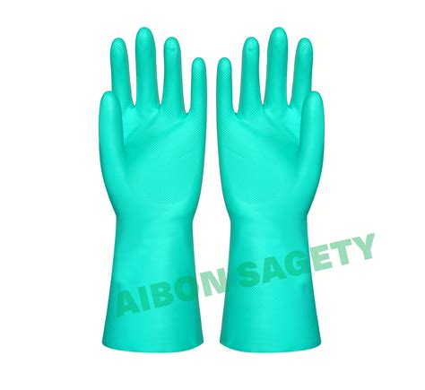 Household Latex Nitrile Glove Flocklined Aibon Safety Product Coltd