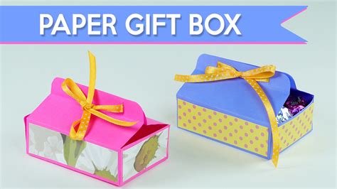 Easy DIY Gift Box How To Make A Paper Gift Box Crafts Ace