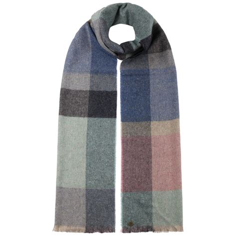 Colour Check Wool Scarf By Lierys Lierys High Quality Lierys