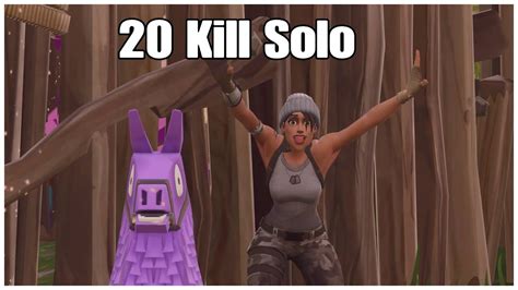 20 Kill Solo Game Console Player Fortnite YouTube