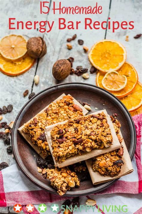 Homemade Energy Bar Recipes Snappy Living