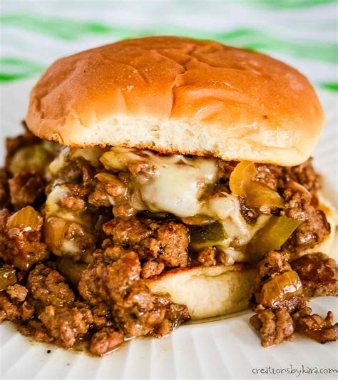 Philly Cheese Steak Sloppy Joes Recipe Creations By Kara