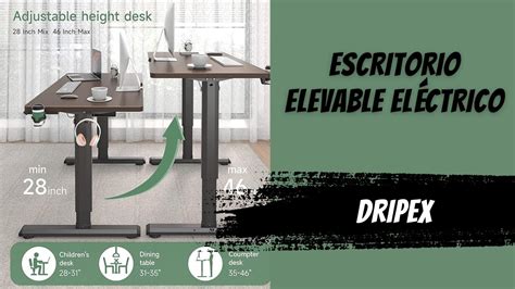 Dripex Escritorio Elevable El Ctrico Cm Standing Desk