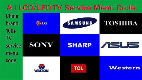 All Lcd Led Tv Service Menu Code Pro Hack Artofit