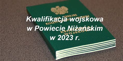 Kwalifikacja Wojskowa W Powiecie Ni A Skim W R