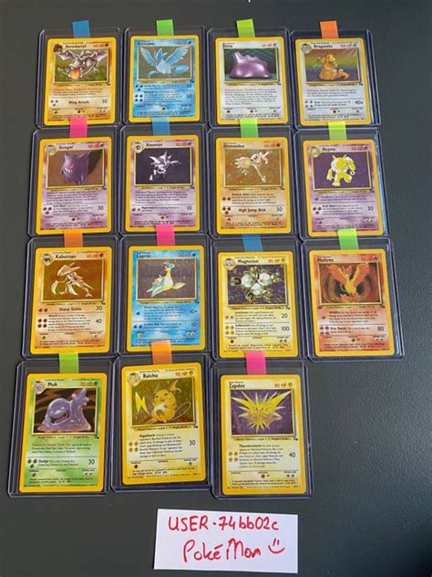 WOTC Complete Set Pokemon FOSSIL Set 62 62 NEAR MINT Catawiki