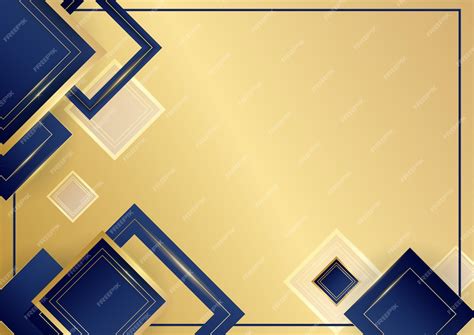 Premium Vector | Modern blue and gold abstract background. dark navy ...