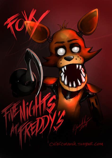 Five Nights At Freddys Fanart Foxy By Ceramir On Deviantart Fnaf Foxy