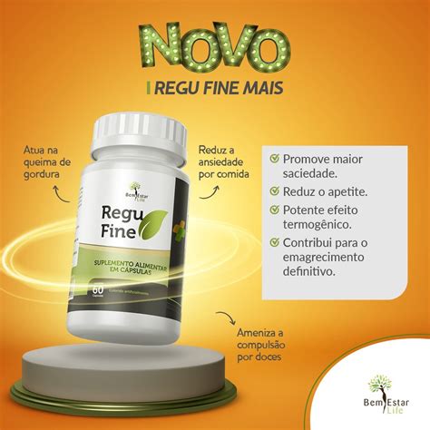 Novo Regu Fine 60 Caps Emagrecimento Definitivo Shopee Brasil