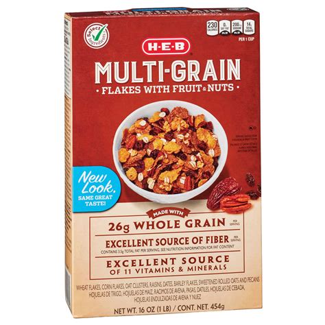 H E B Multi Grain Flakes With Fruits And Nuts Cereal Shop Cereal At H E B