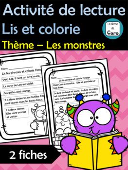 French Lis Et Colorie Teaching Resources Tpt