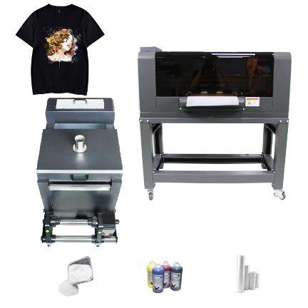 30cm Dtf Printer Machine With Powder Shaker Double Head Dtf Printer