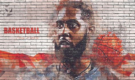 Basketball Player Larry Hughes Wall Colorful Digital Art by Keagan ...