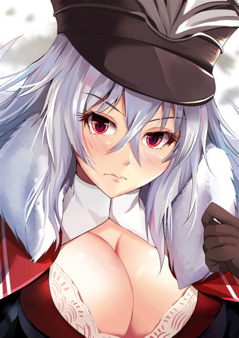 Kanzaki Kureha Graf Zeppelin Azur Lane Azur Lane Silver Hair Bad The