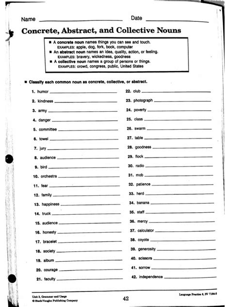 Nouns Worksheet | PDF