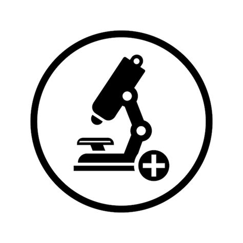 Premium Vector Add Microscope Microscope Lab Icon