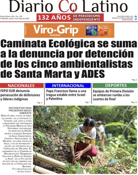 Diario Co Latino on Twitter DiarioCoLatino Caminata Ecológica se