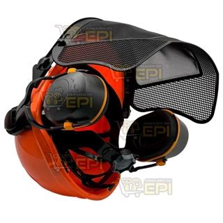 Kit Eco Florestal Capacete Abafador Malha E Suporte Shopee Brasil