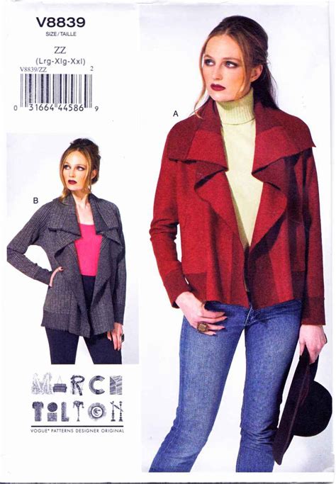 Vogue Sewing Pattern Misses Sizes Easy Marci Tilton