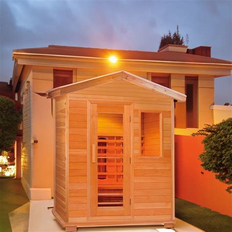 Fashionable Far Infrared Sauna Bath Wooden Garden Outdoor Steam Room