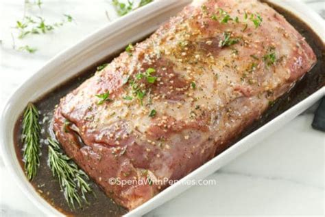 Balsamic Pork Loin {oven Baked} Spend With Pennies