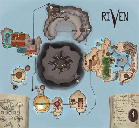 Riven World Map By Will Hey Long Time Mapstalgia