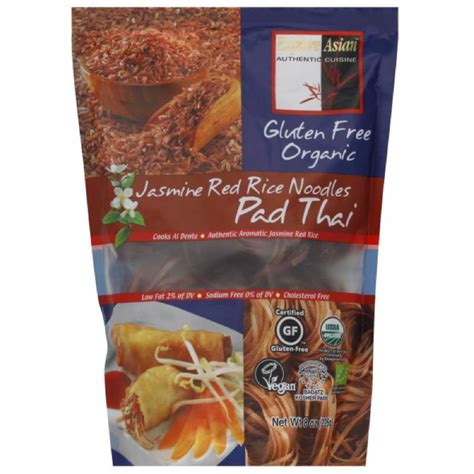 Explore Asian Organic Jasmine Red Rice Pad Thai Noodles Oz Pack Of