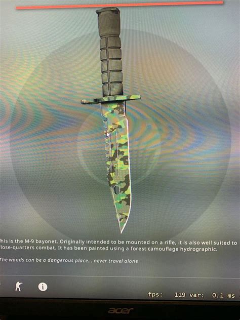 Csgo M Bayonet Boreal Forest Field Tested Video Gaming Gaming