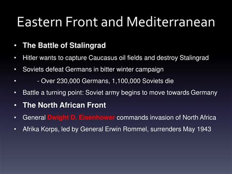 PPT The War For Europe And North Africa PowerPoint Presentation Free