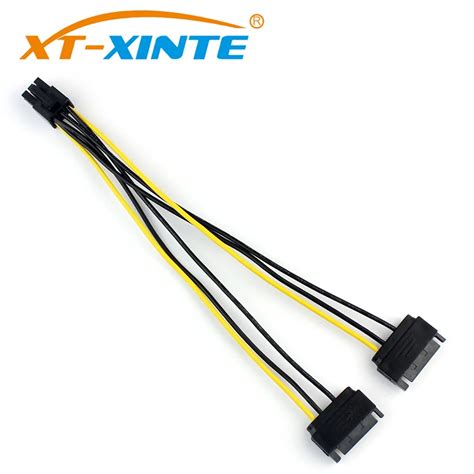 Xt Xinte Power Cable Dual Sata Pin Male To Pin Female Pci Express