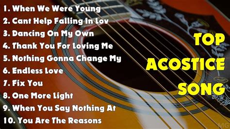 Best Acoustic Guitar Songs Ever Top Cover English Song Popular