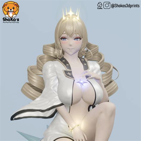 Characters & Creatures STL Download - Crown Naked King Nikke Goddess of
